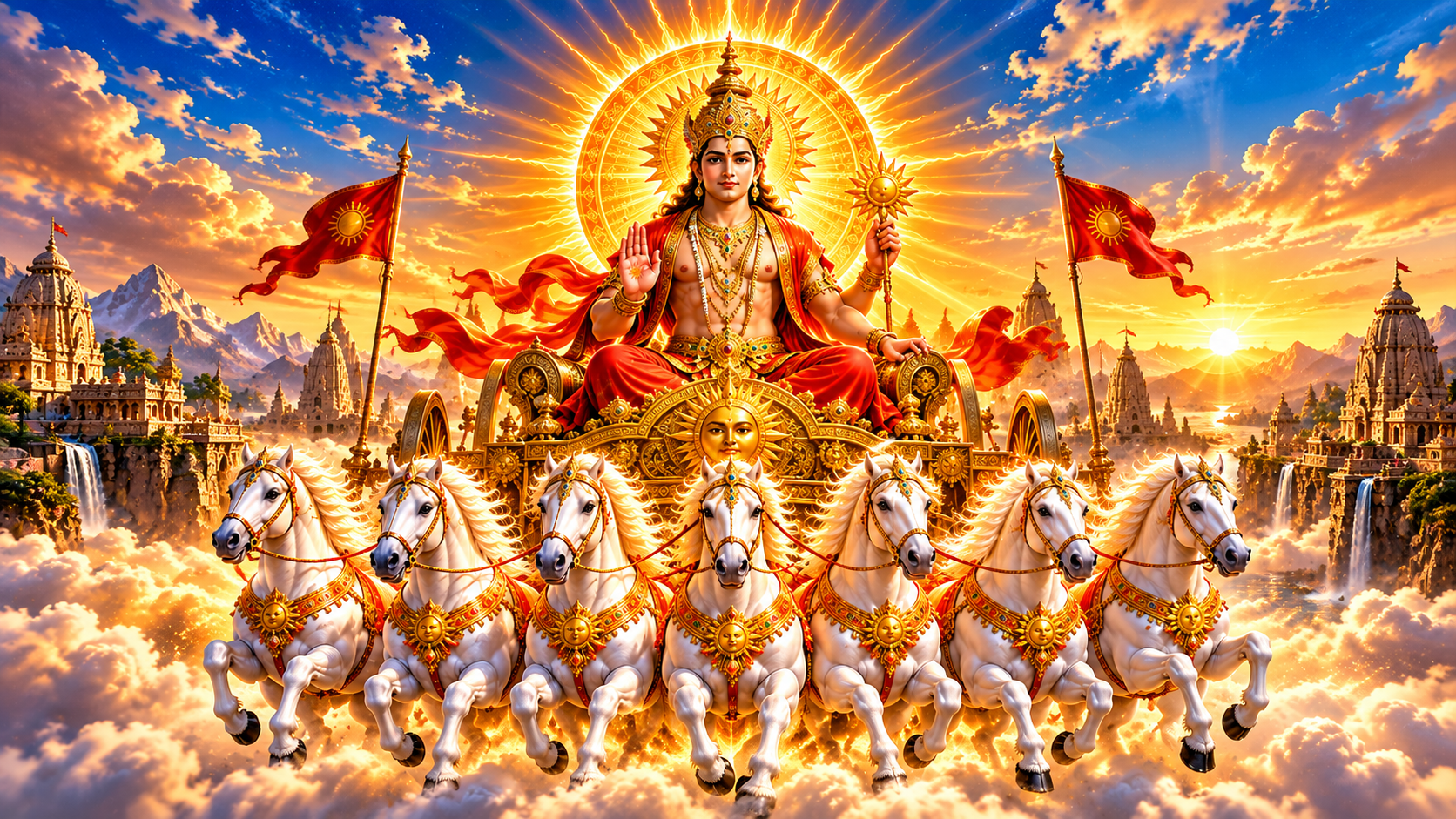 सूर्य भगवान का स्वर्णिम दिव्य रथ