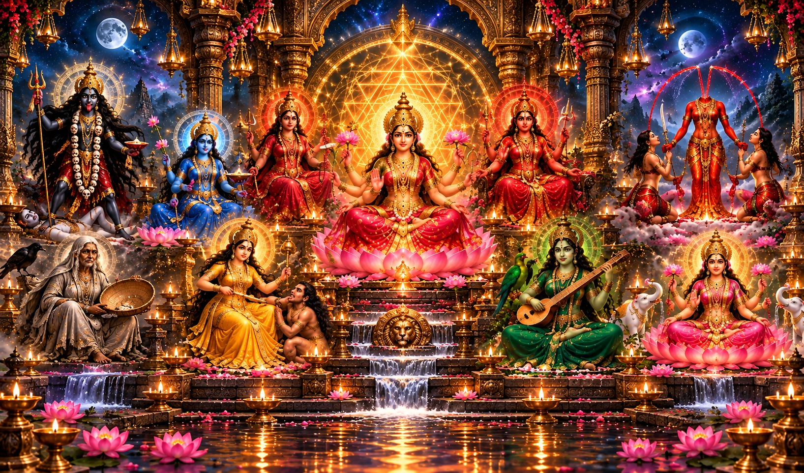 दश महाविद्याओं के पारंपरिक दिव्य स्वरूप