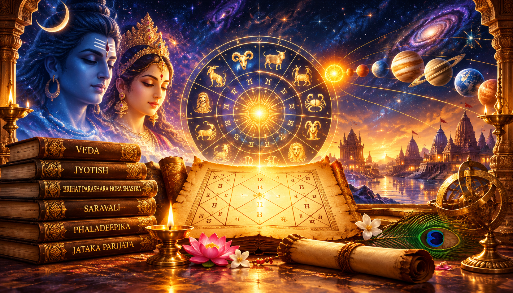 Vedic Kundali and Nakshatra chart